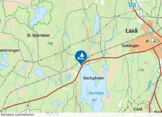 Borasjön V på kartan