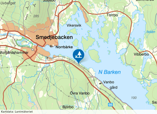 Rastahyttan S på kartan