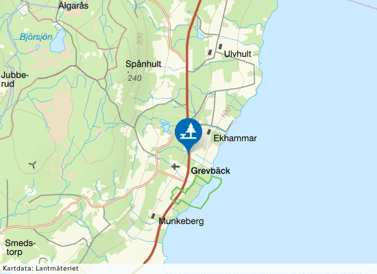 Ekhammar på kartan