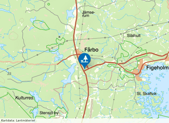 Fårbo på kartan