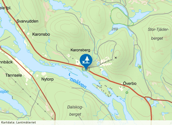 Rastplats Bocksliden på kartan