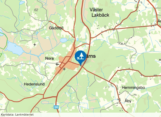 Tärnsjö på kartan