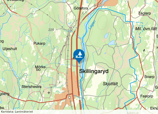 Götaström på kartan