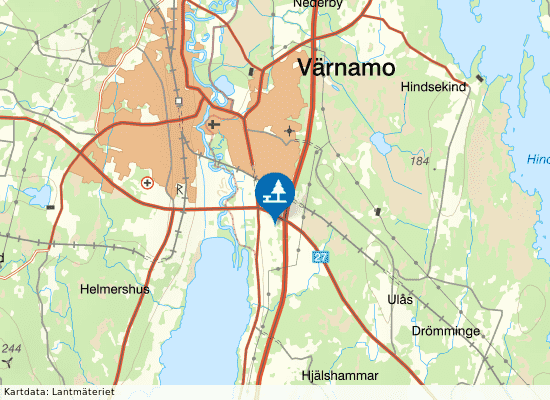 Rastplats Vandalorum på kartan