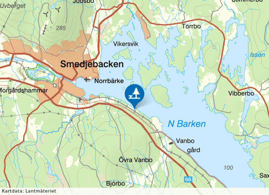 Rastahyttan N på kartan