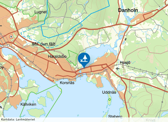 Hosjön på kartan