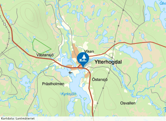 Ytterhogdal på kartan