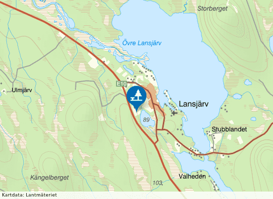 Lansjärv på kartan