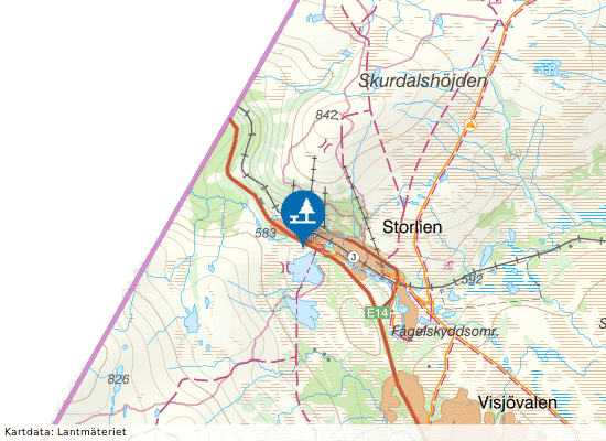 Rastplats Storlien på kartan