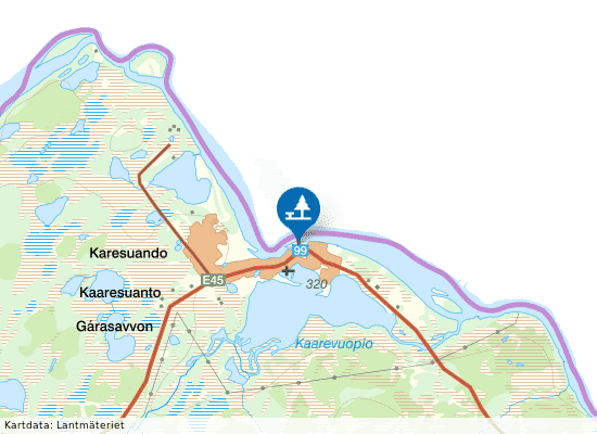 Karesuando på kartan