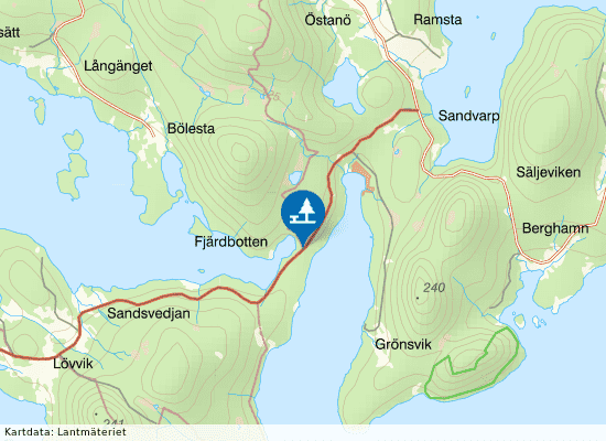 Fjärdbotten på kartan