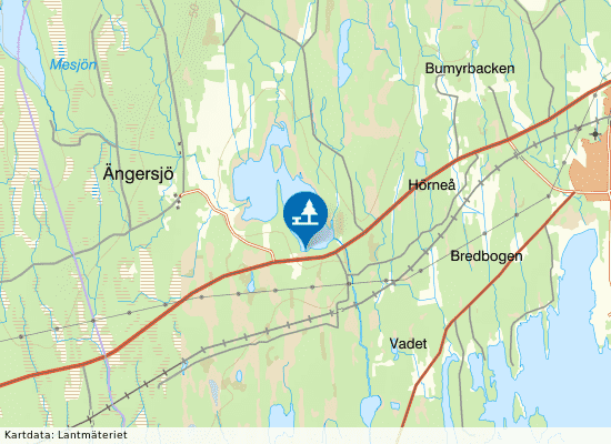 Ängersjö på kartan