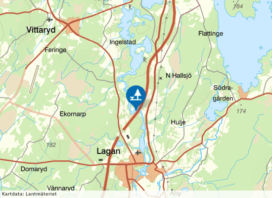 Lagan Rasten  på kartan