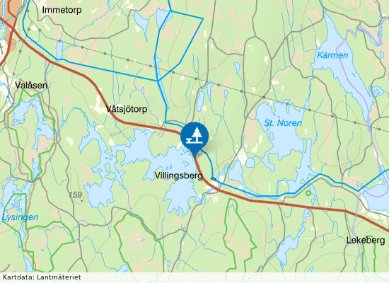 Rastplats Våtsjön på kartan