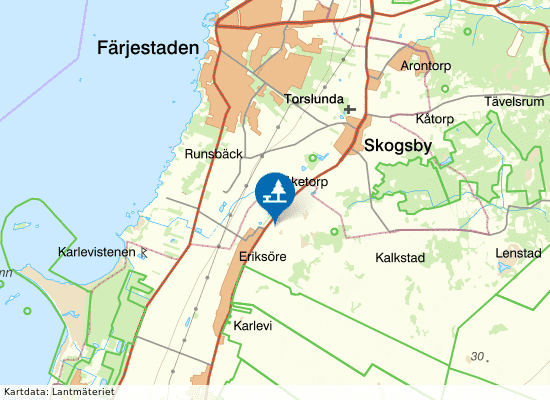 Eriksöre Söder Om Färjestaden på kartan
