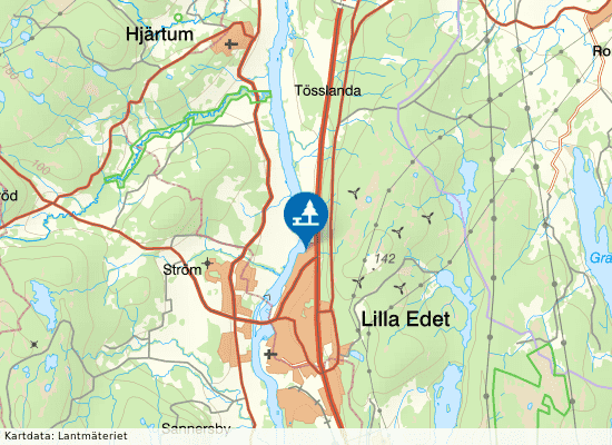 Rasta Lilla Edet på kartan