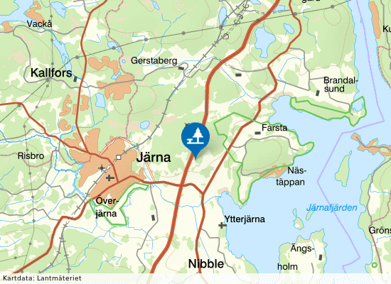 Järna på kartan