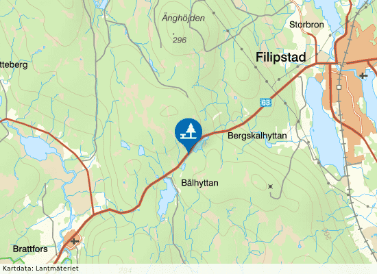 Dammtjärn på kartan