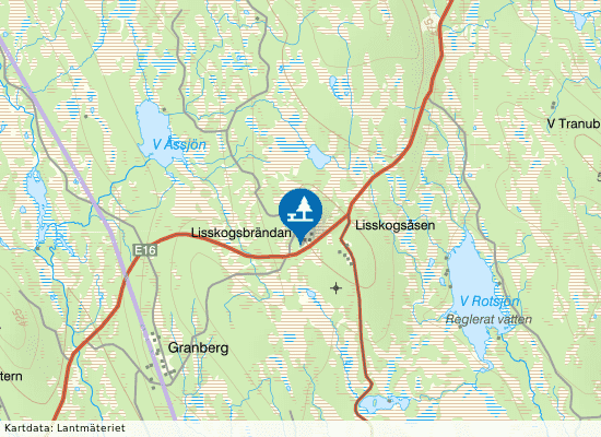 Lisskogsbrändan på kartan